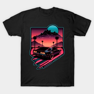 1980s Cyber Summer's Night Rider by gnarly T-Shirt